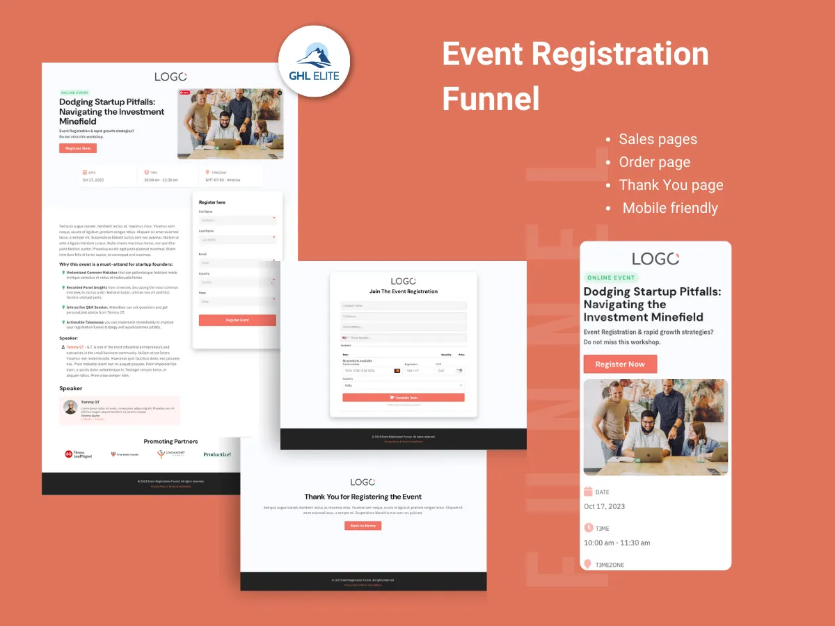 Event Registration Funnel