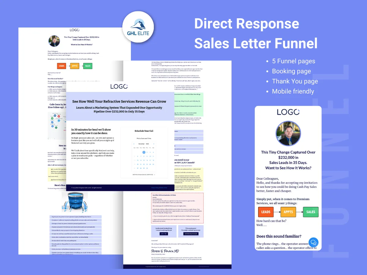 Direct Response Sales Letter Funnel