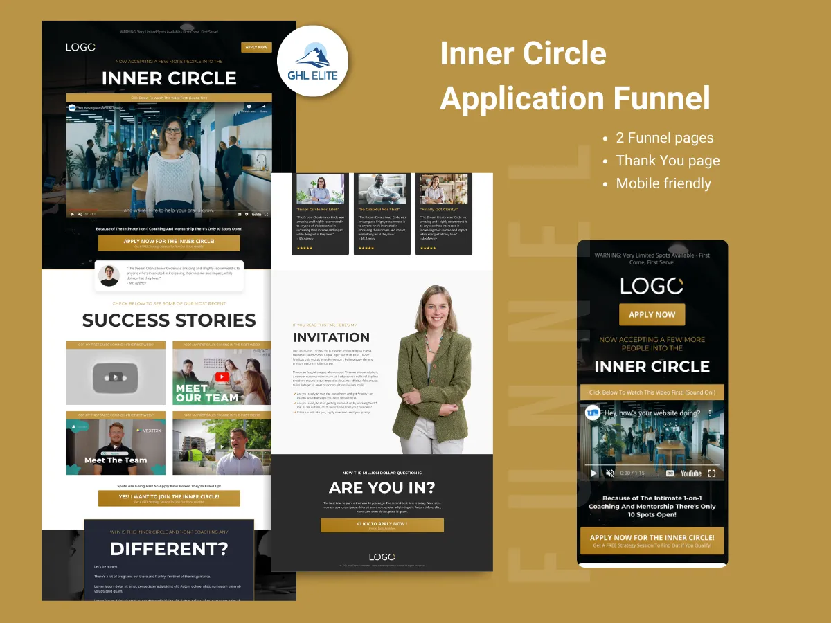 Inner Circle Application Funnel