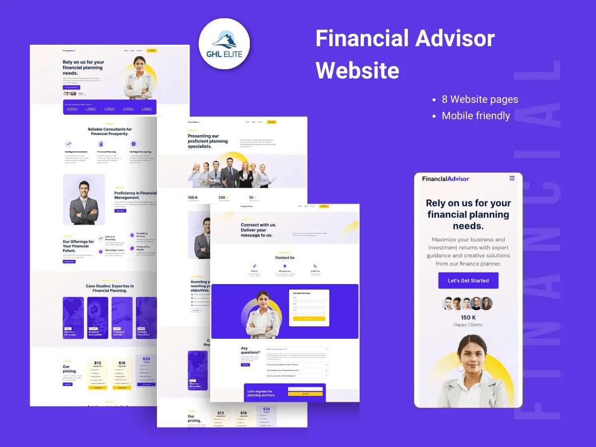Financial Advisor Website