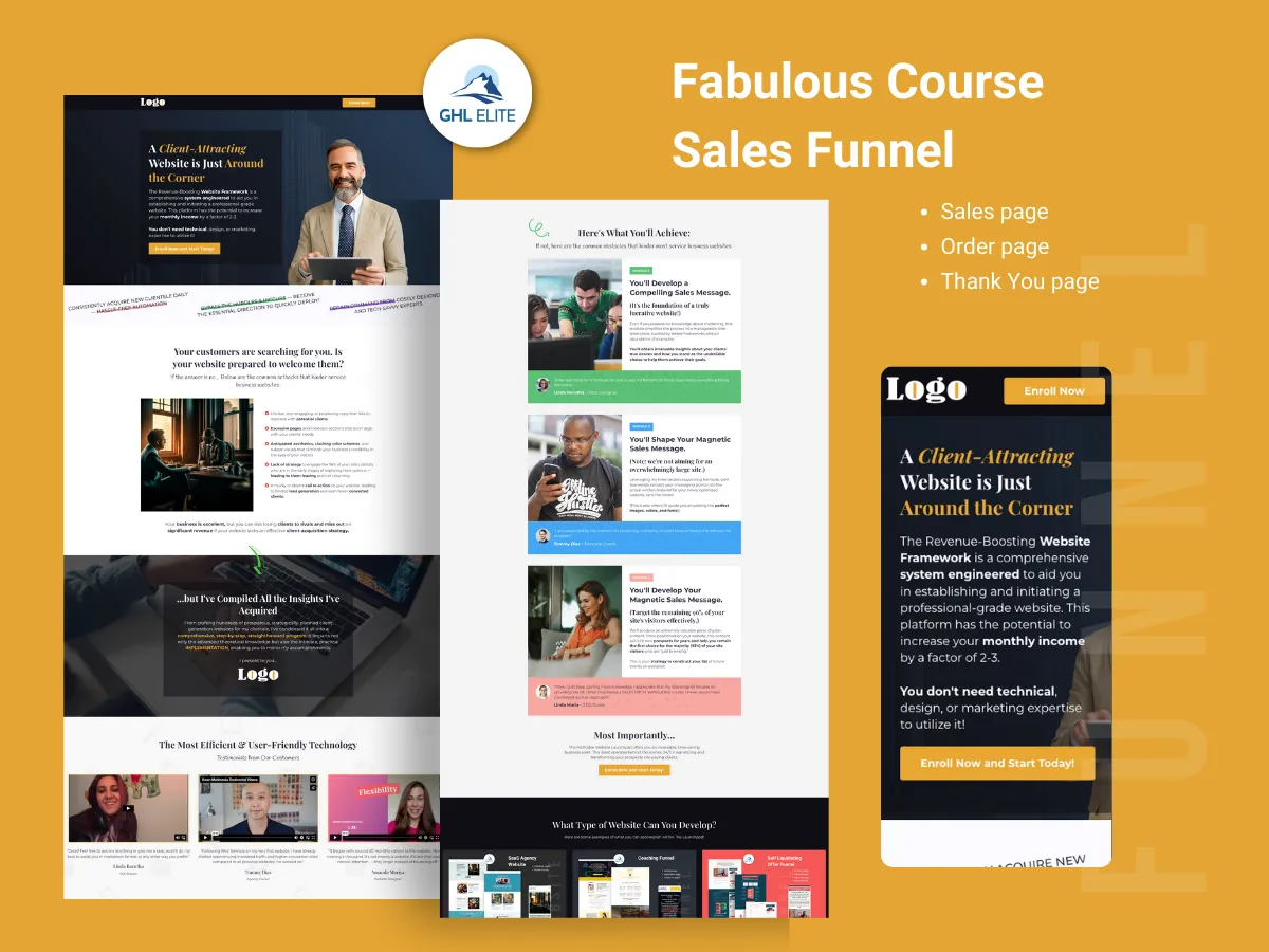 Fabulous Course Sales Funnel