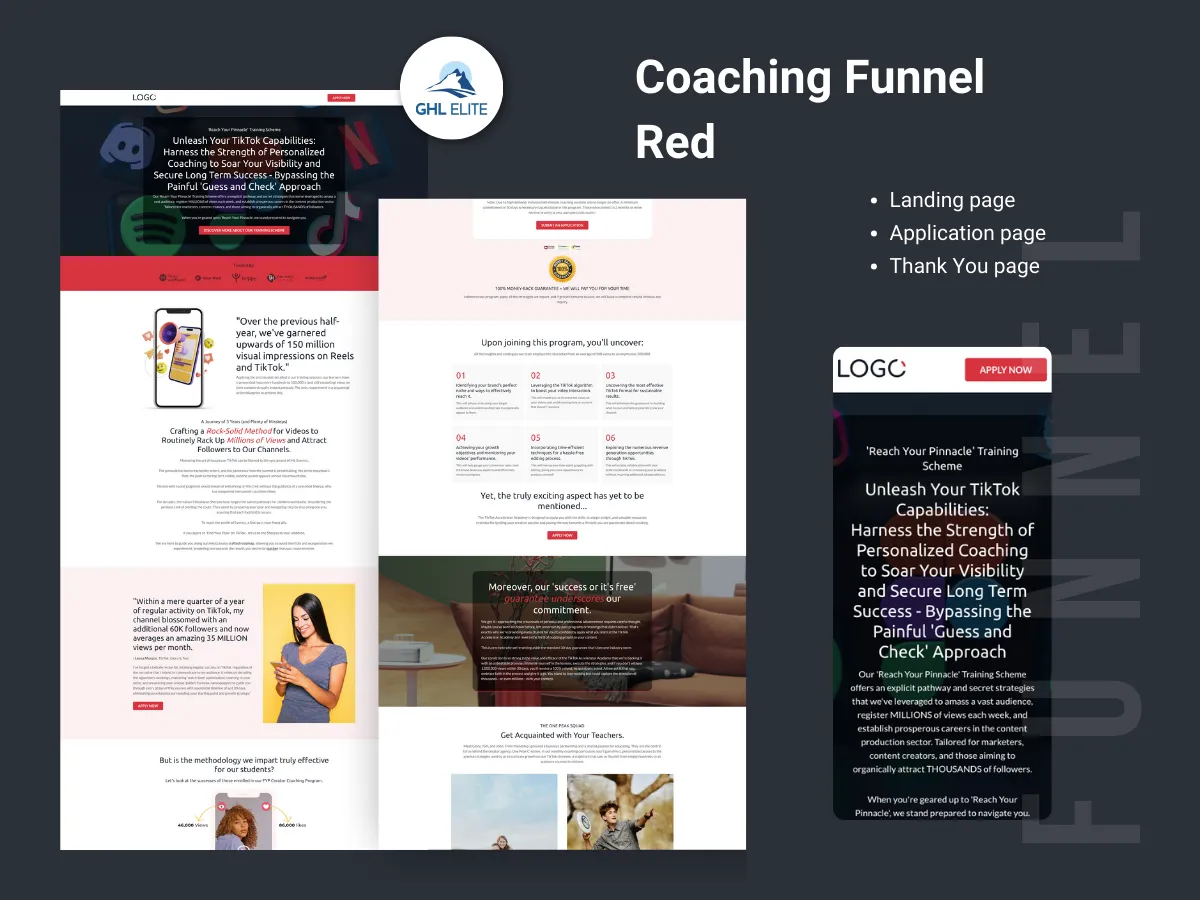 Coaching Funnel (Red)
