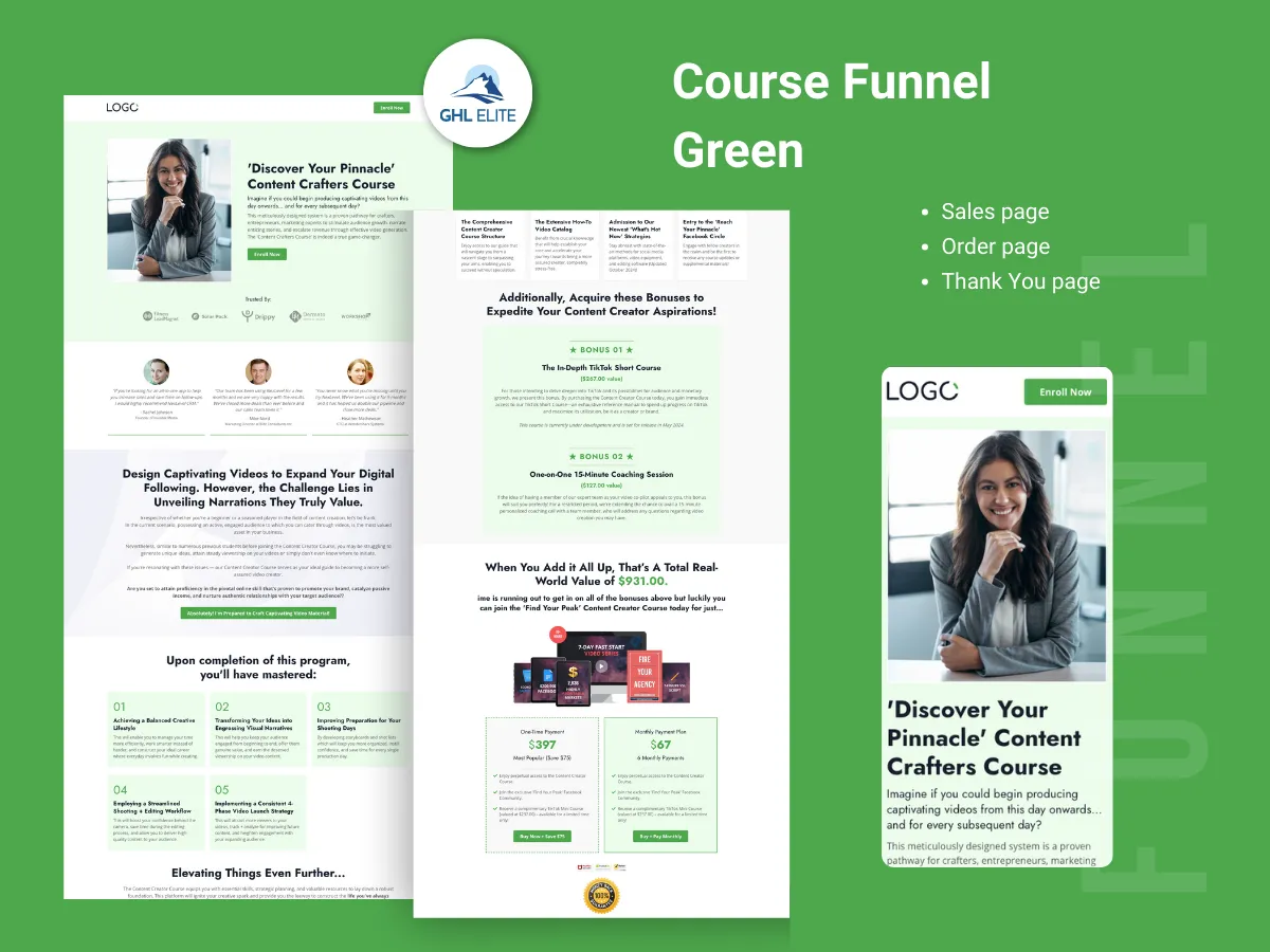 Course Funnel (Green)