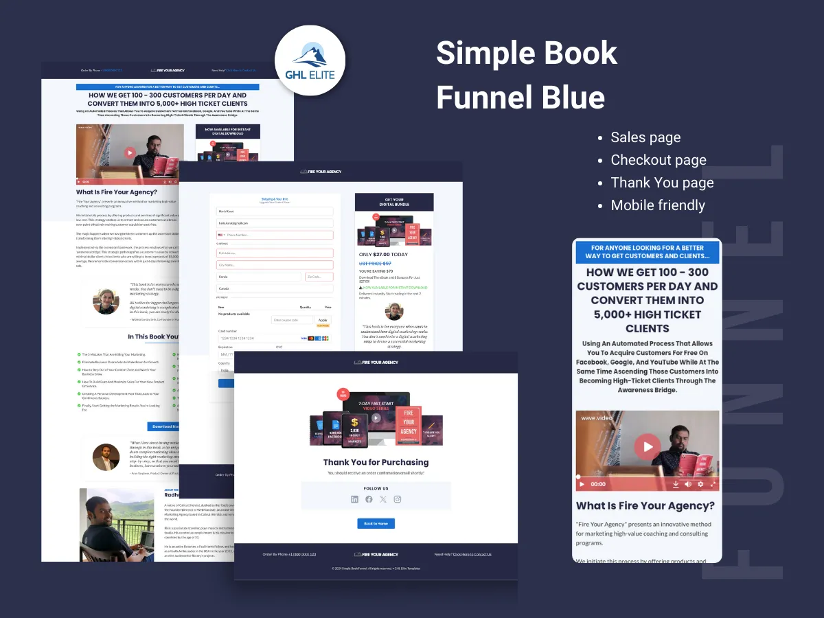 Simple Book Funnel (Blue)