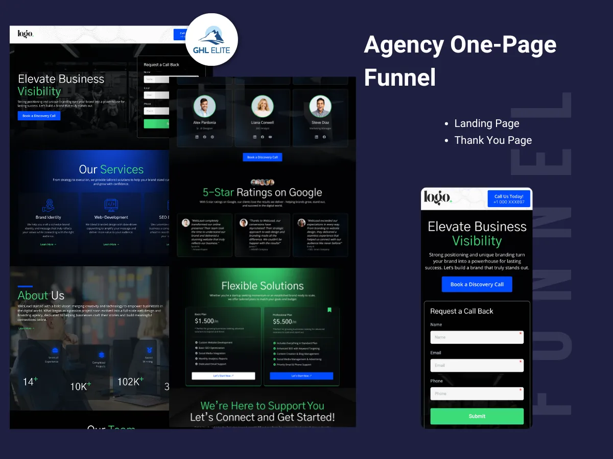 Agency One-Page Funnel
