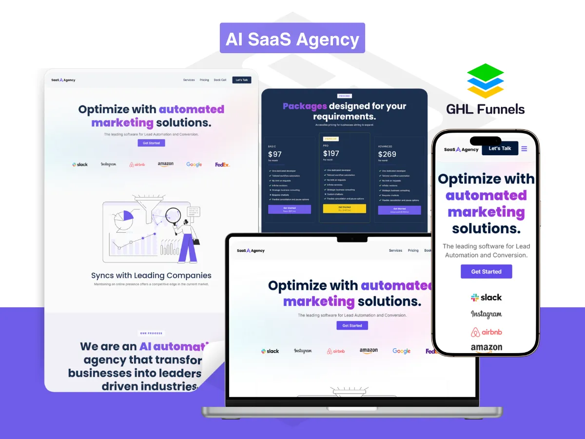 AI SaaS Agency  Website 