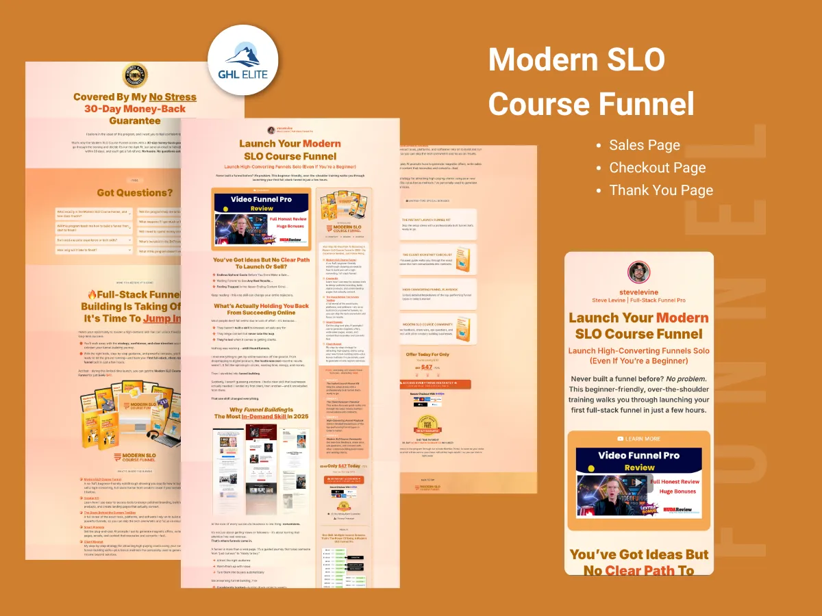 Modern SLO Course Funnel