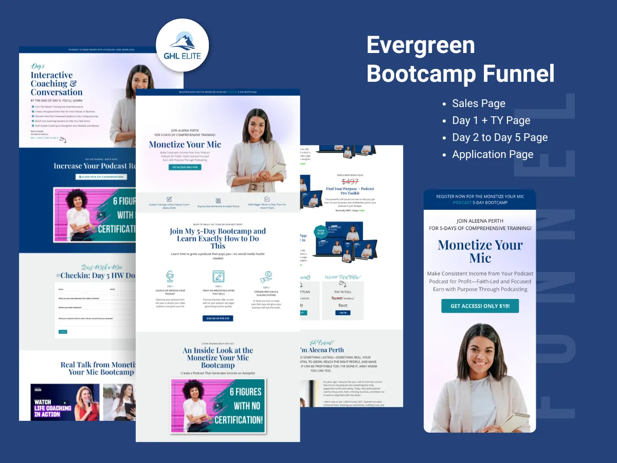 Evergreen Bootcamp Funnel