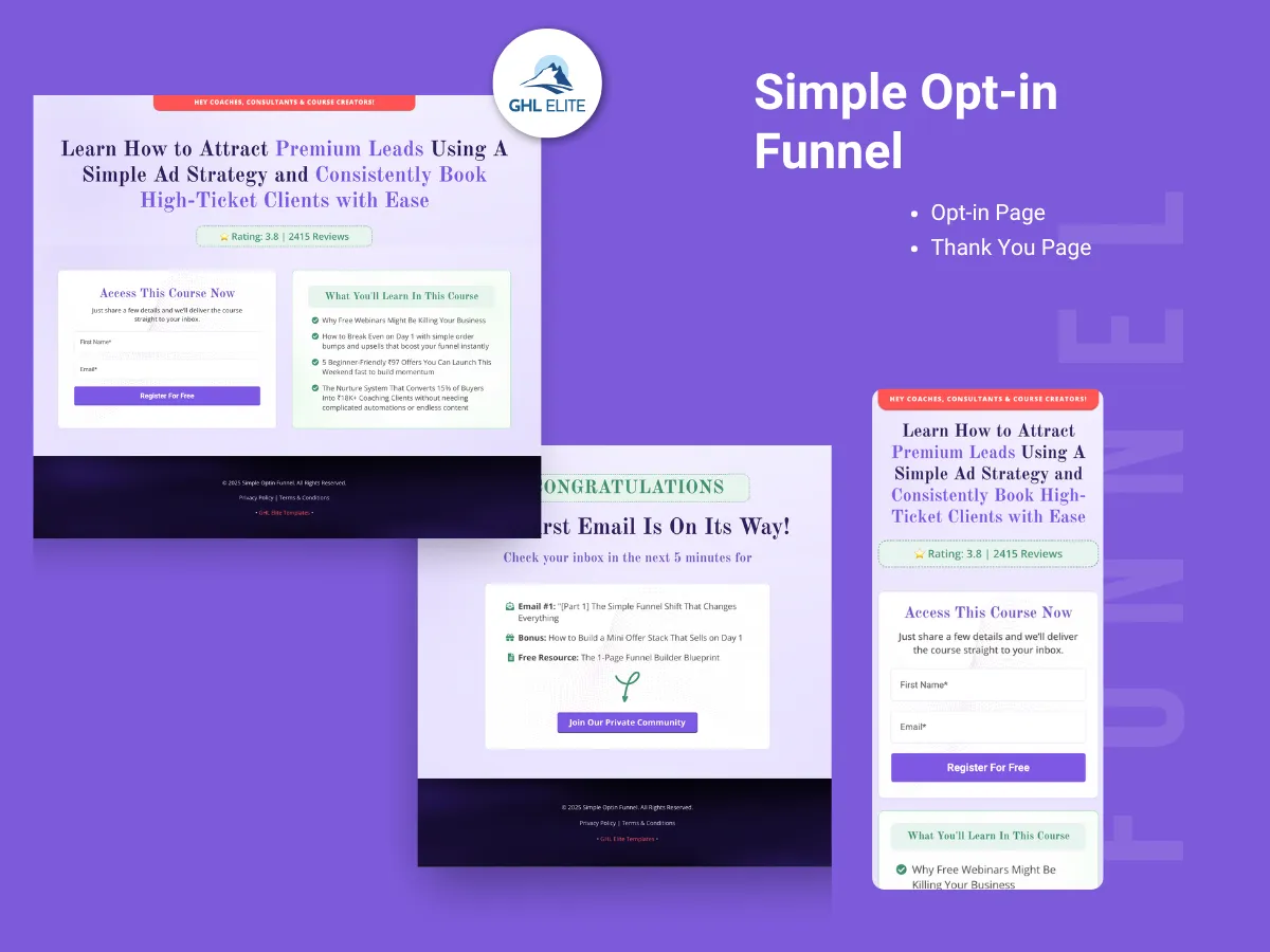 Simple Opt-in Funnel