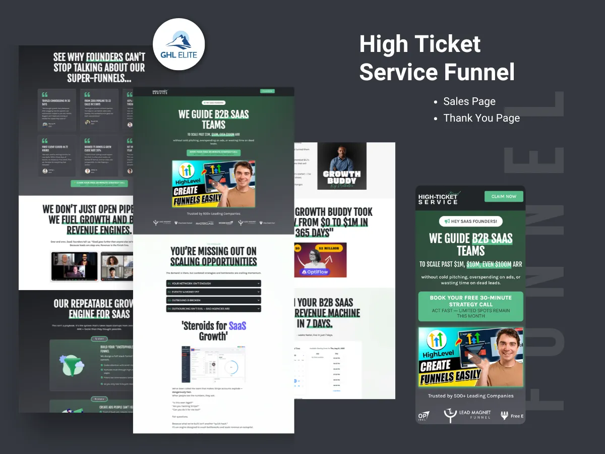 High Ticket Service Funnel