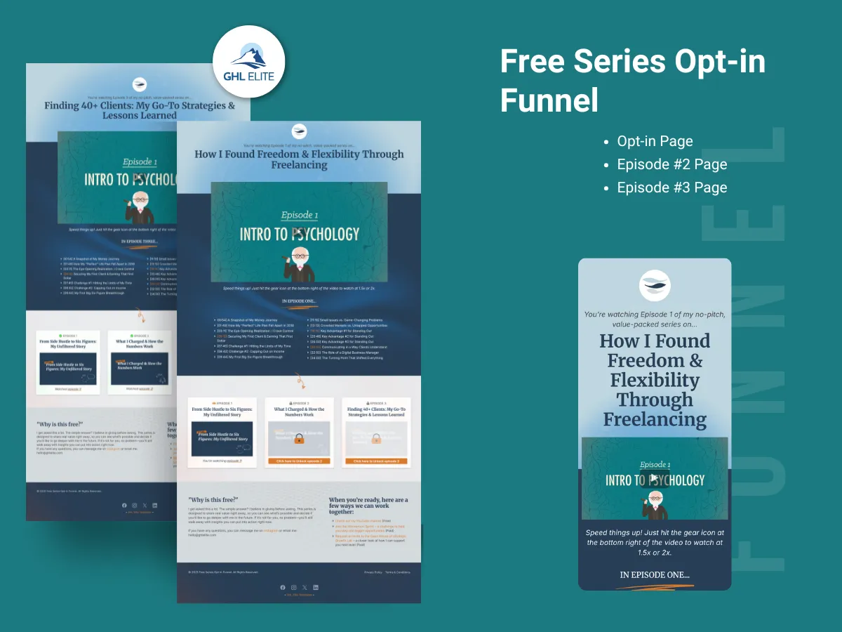 Free Series Opt-in Funnel