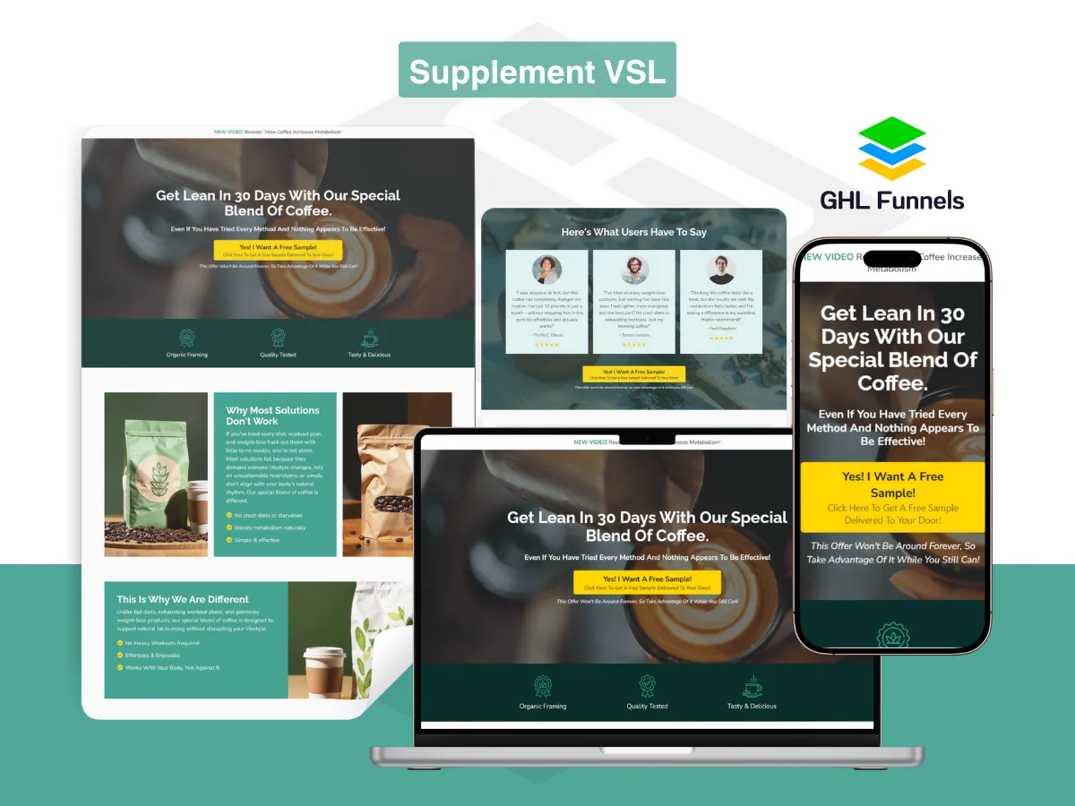 Supplement VSL Funnel 