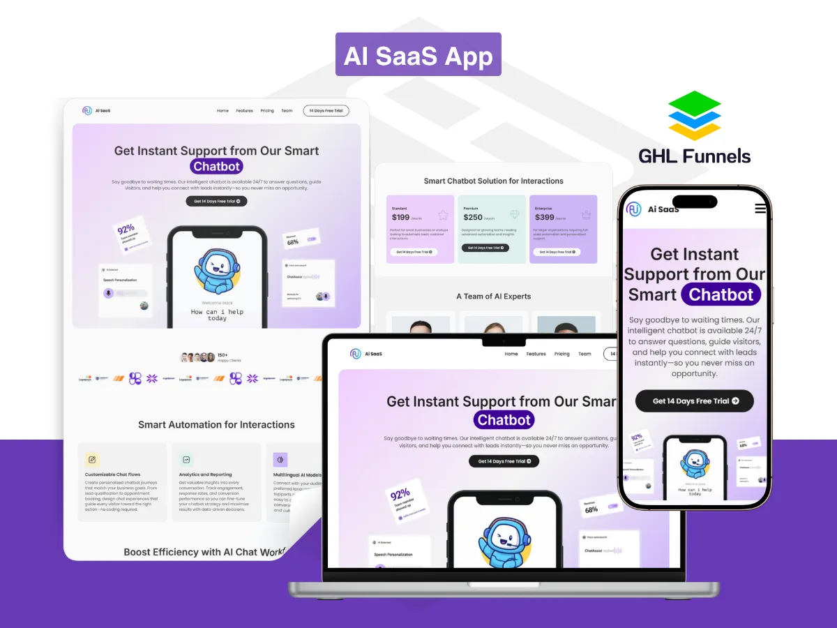 AI SaaS App Website 