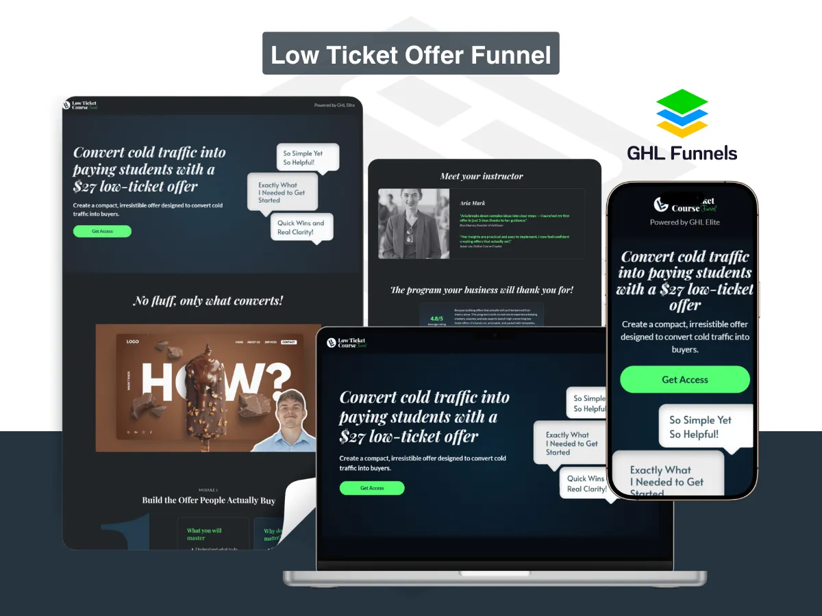 Low Ticket Offer Funnel 