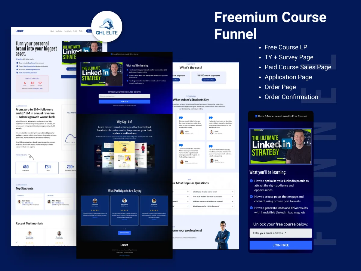 Freemium Course Funnel