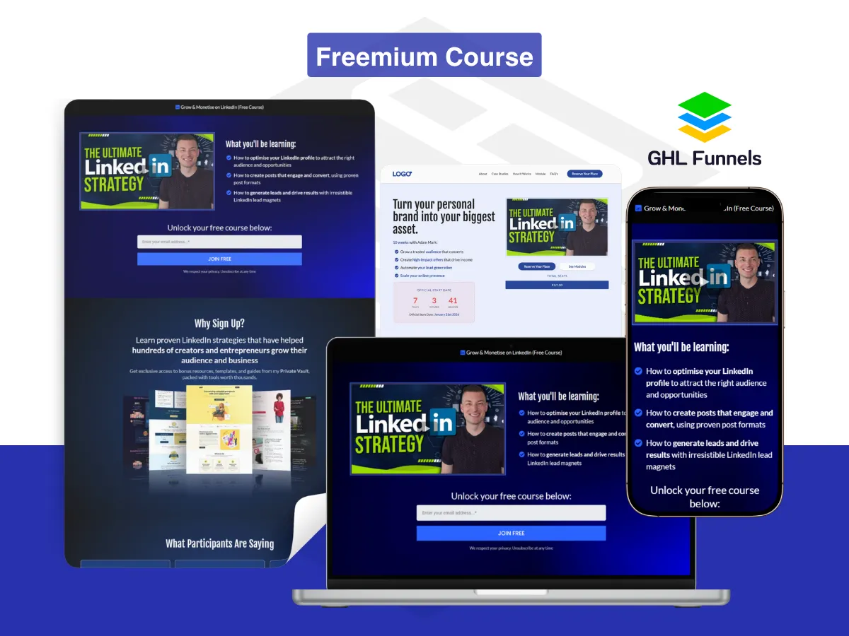 Freemium Course Funnel 
