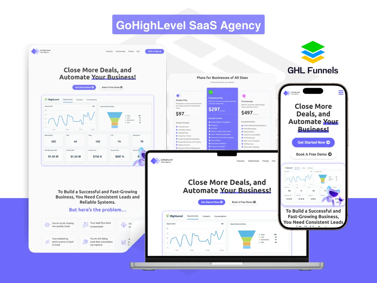 GoHighLevel SaaS Agency Website 