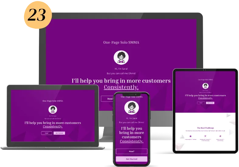 One-Page Solo SMMA Funnel