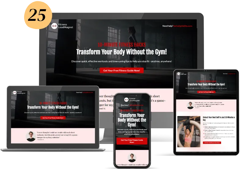 Fitness Lead Magnet Funnel