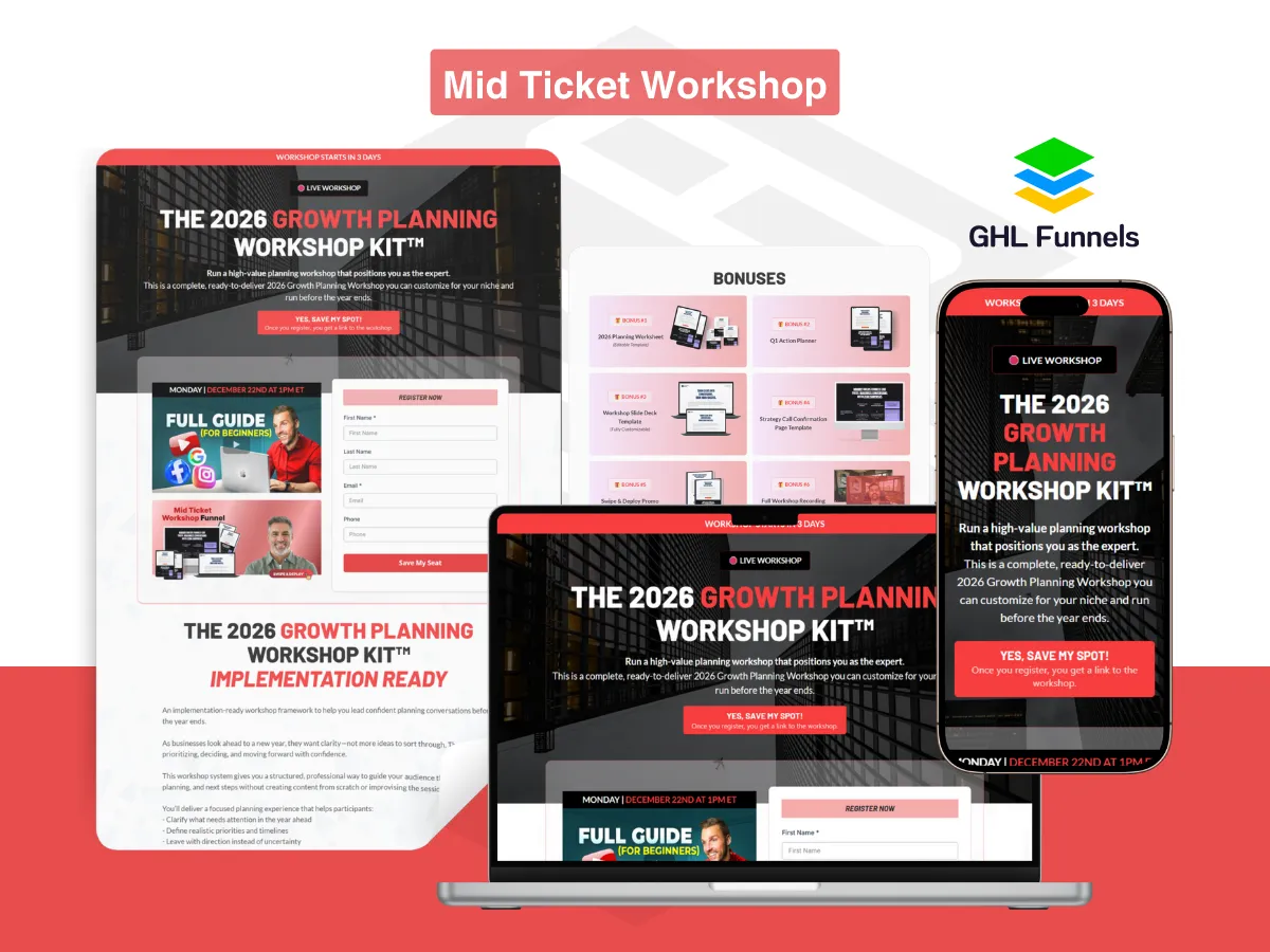 Mid Ticket Workshop Funnel