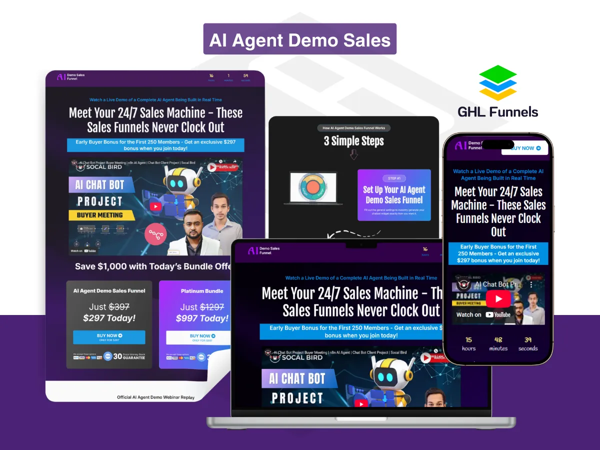 AI Agent Demo Sales Funnel