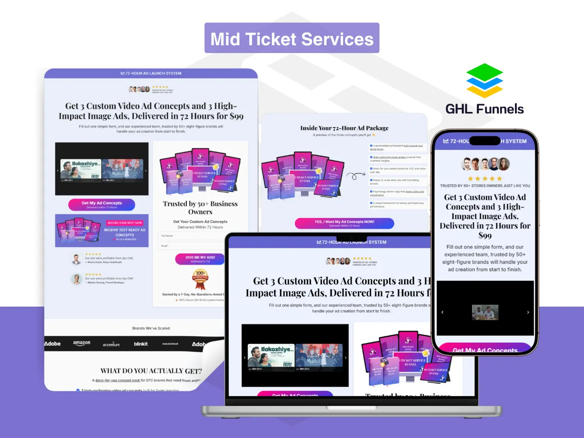 Mid Ticket Services Funnel 