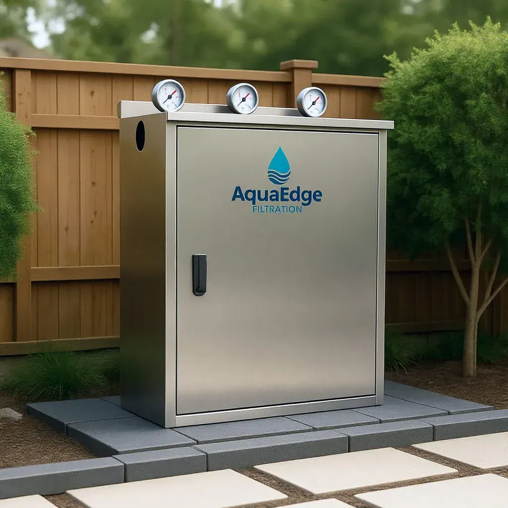 a man standing on top of a rock next to a river