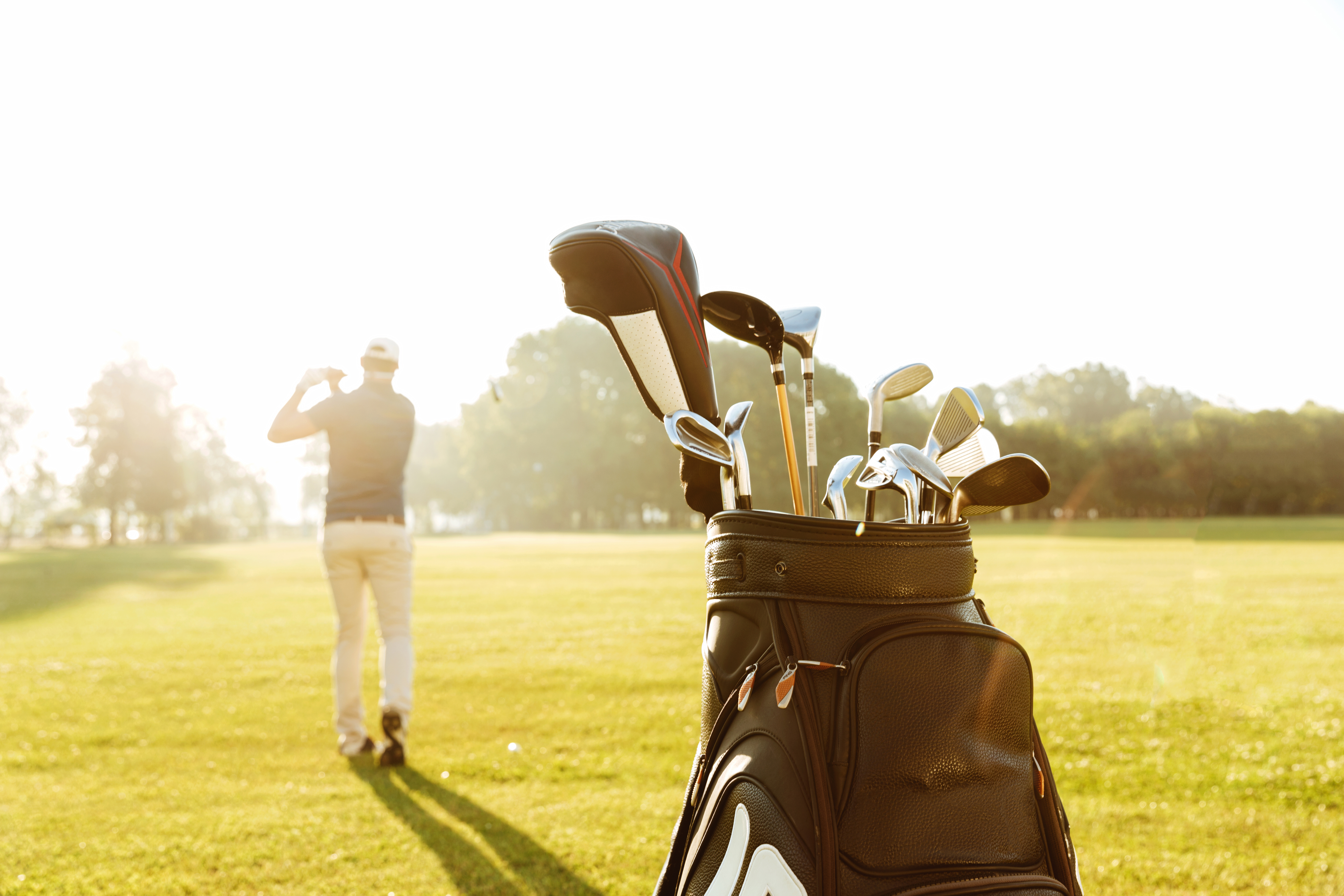 Golf performance coach demonstrating rotational power drills