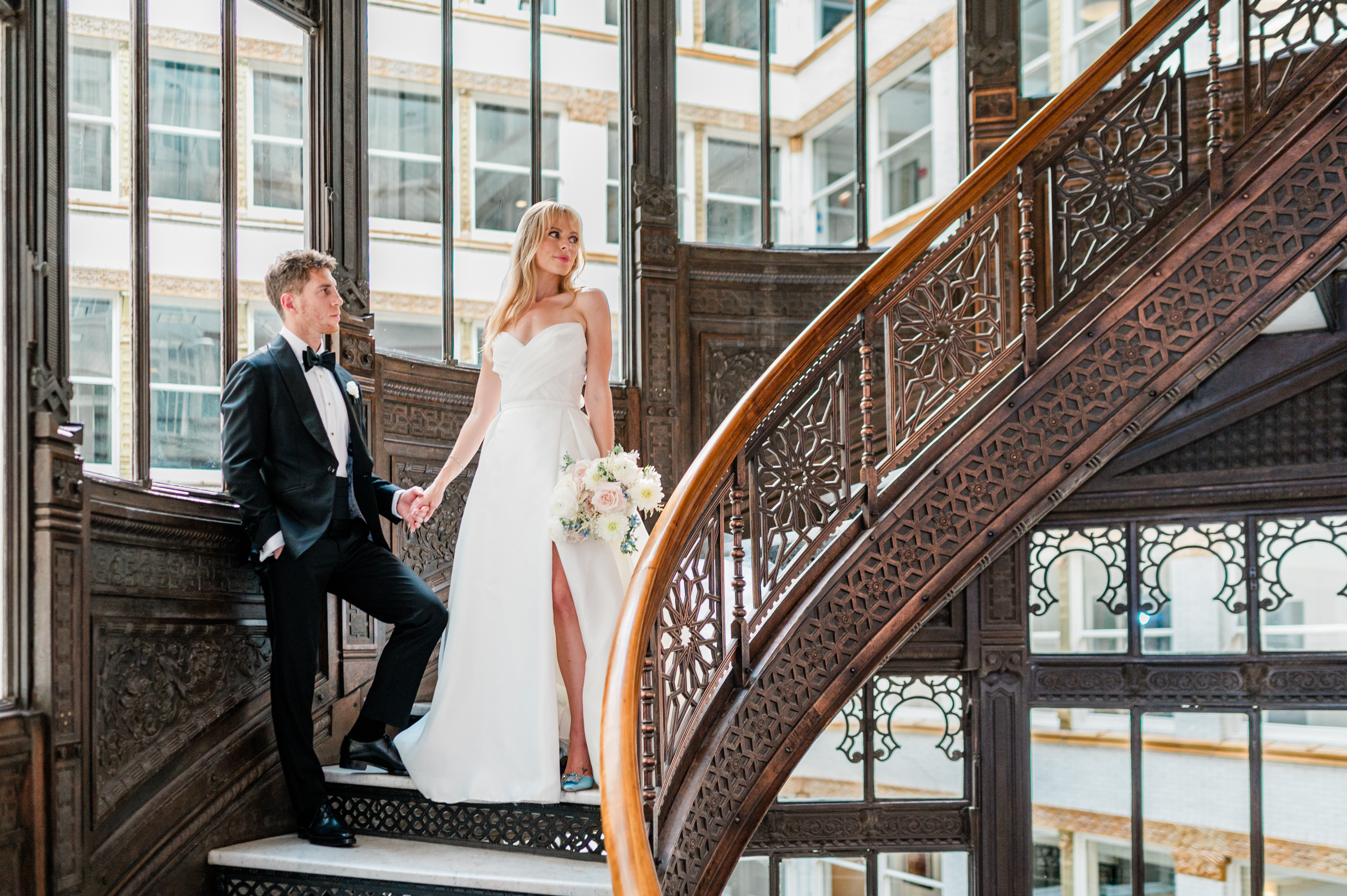 The groom's complete wedding wardrobe