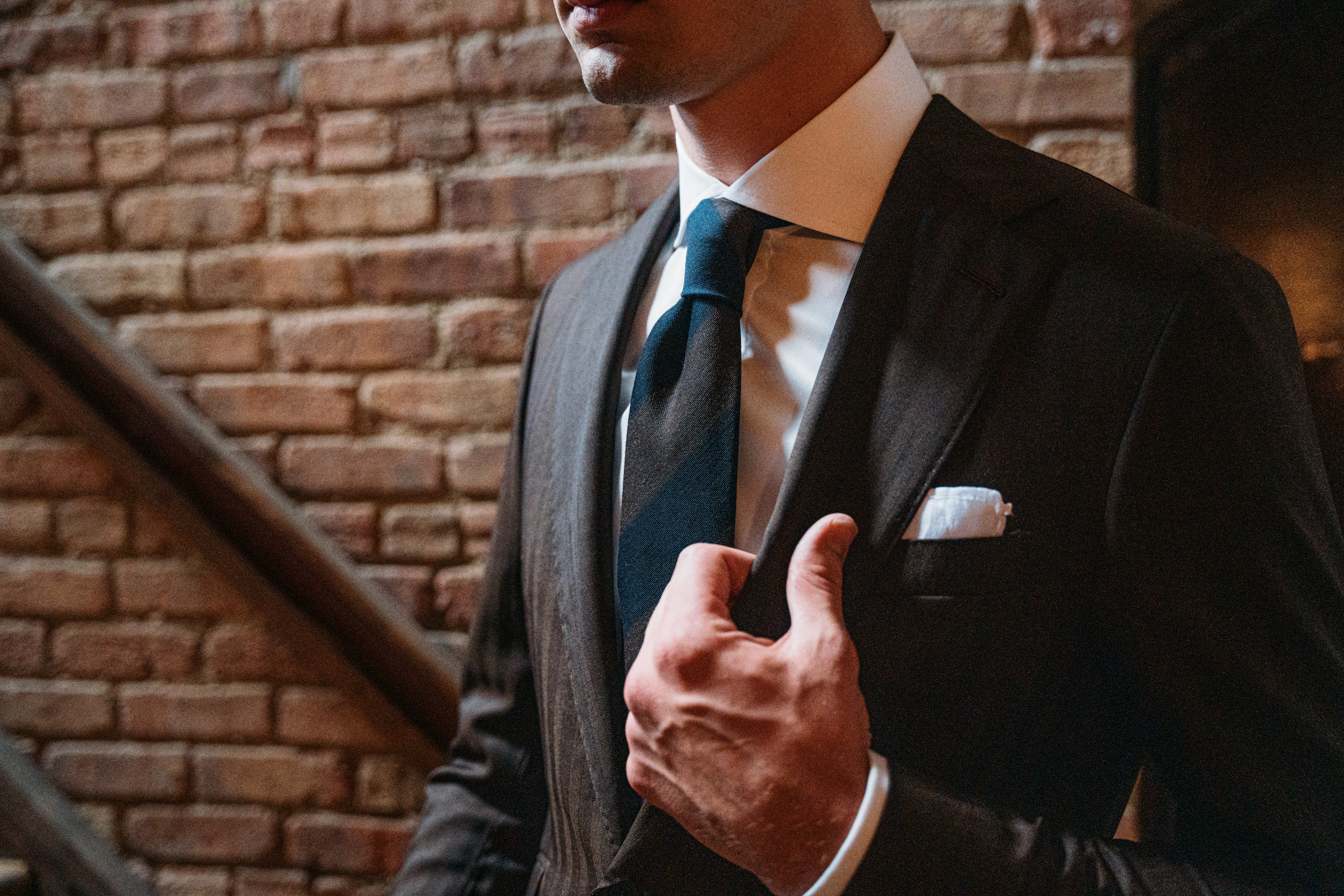 Custom groom's wedding suit