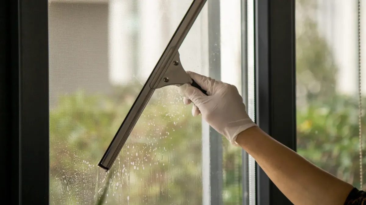 John Washing interior window