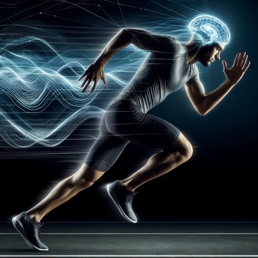 Athlete performing with mental clarity and focus
