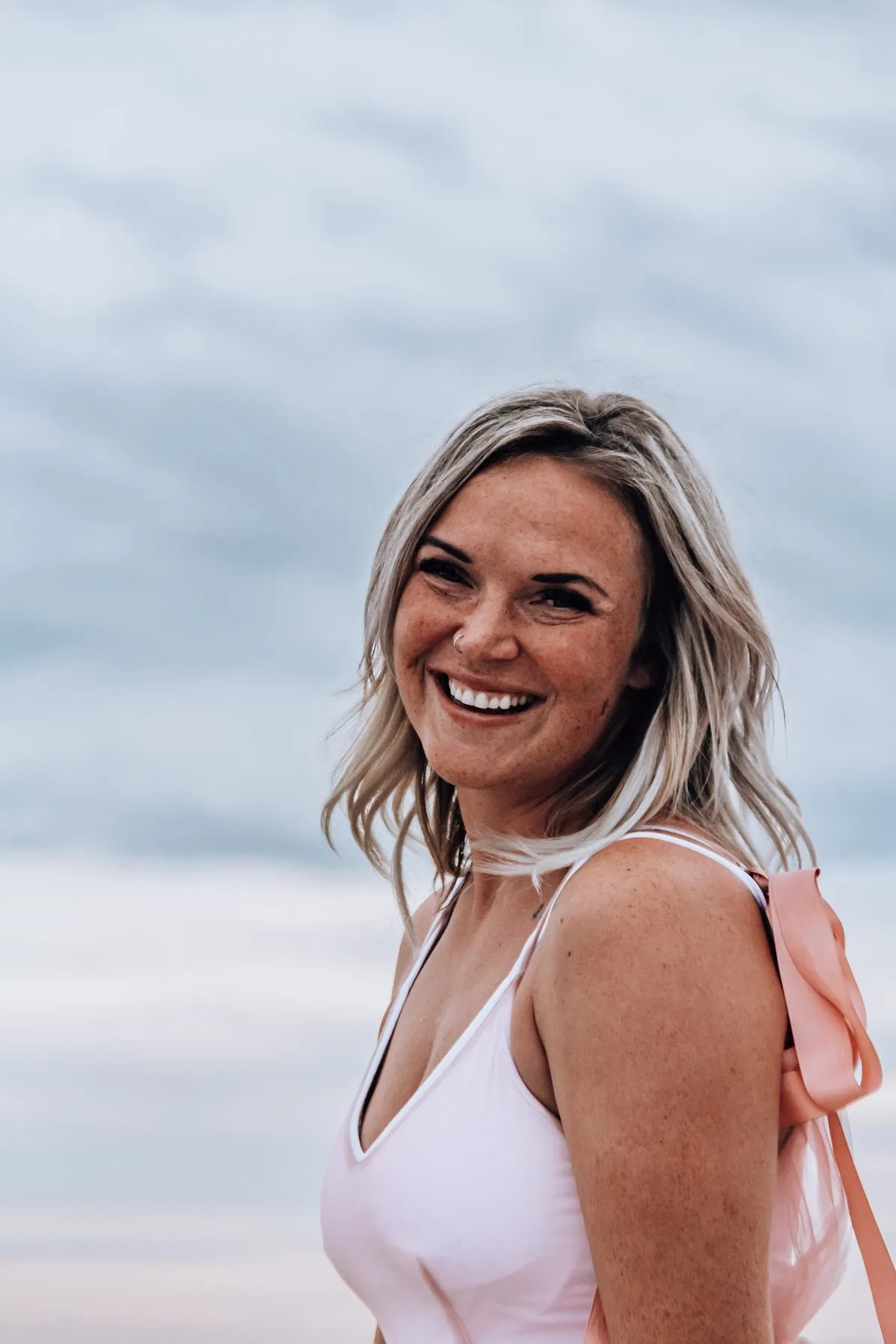 Brinlie portrait outdoors baring feet and soul in nature
