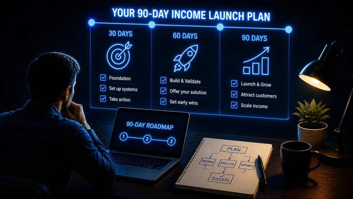 A structured roadmap leading upward toward financial growth