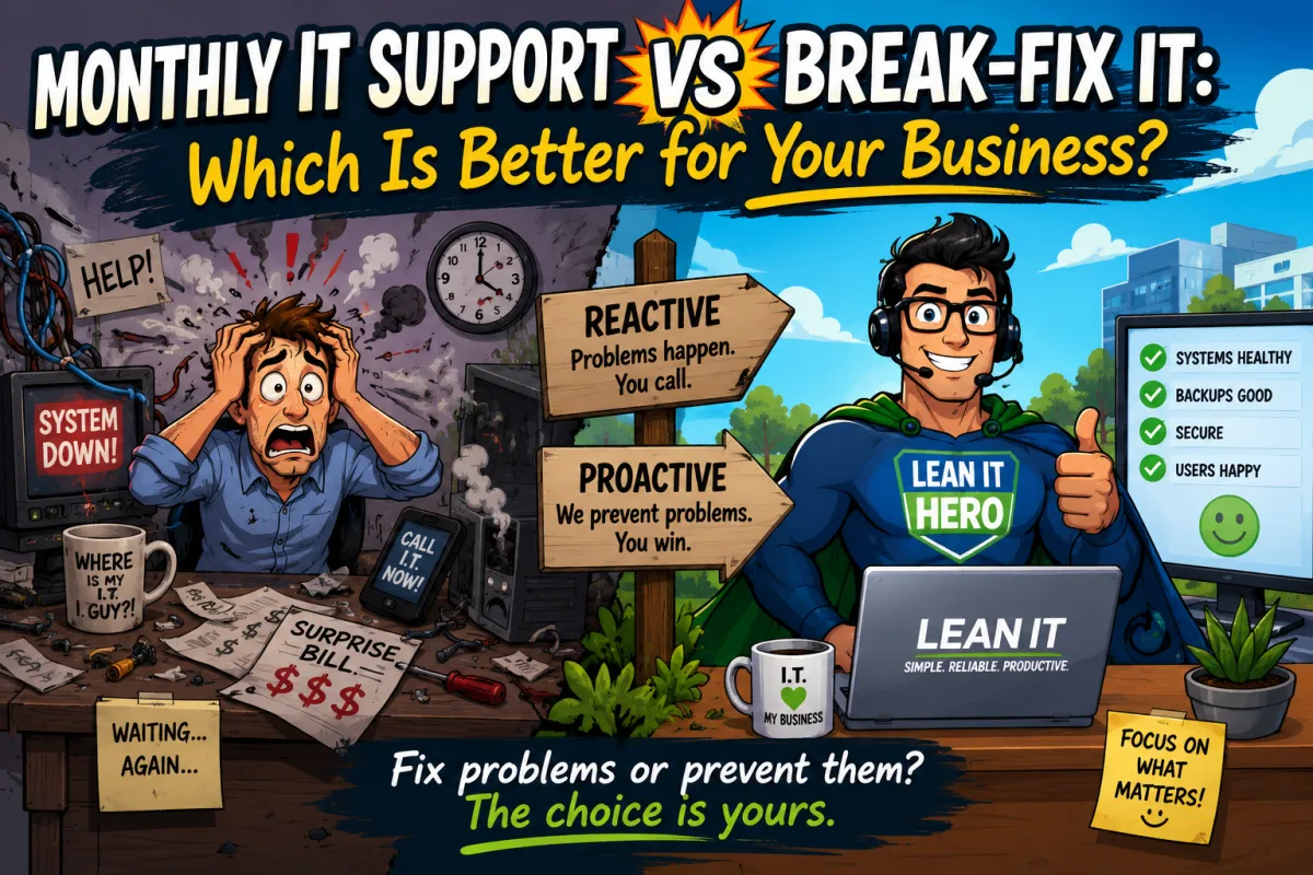 Monthly IT Support vs Break-Fix IT