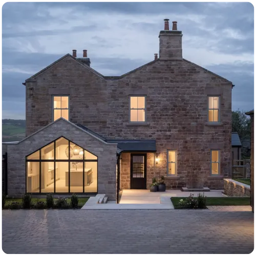Traditional heritage sliding sash windows installed in a Yorkshire period property