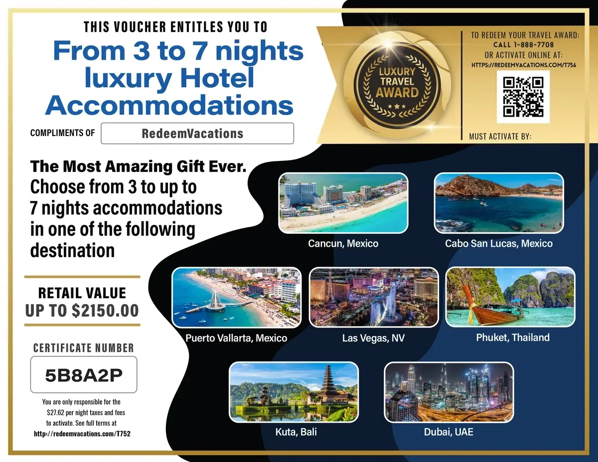 Complimentary Vacation