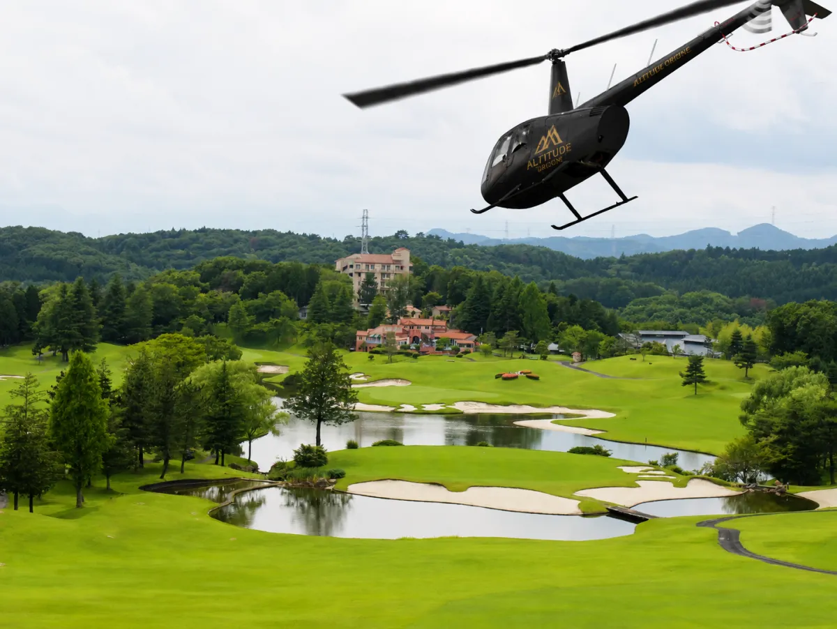 Escapade de golf avec transport privé en hélicoptère