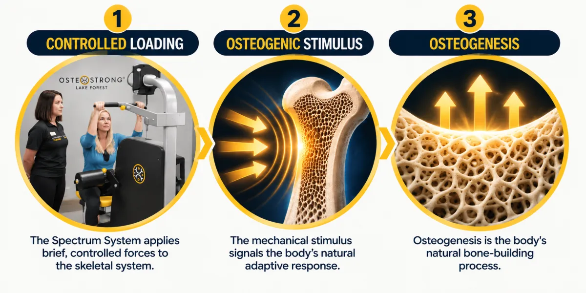 OsteoStrong Osteogenic Loading and osteogenesis bone-building process in Lake Forest