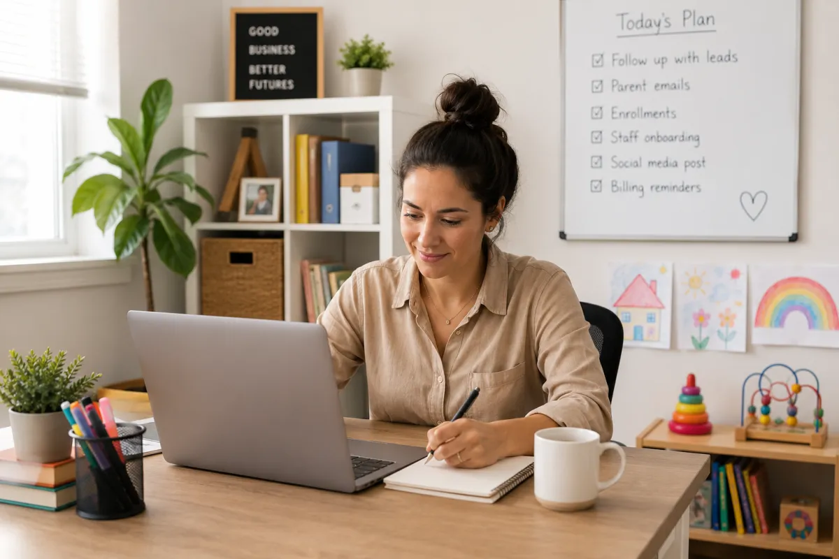 The Complete Guide to Childcare Virtual Assistants: How Smart Childcare Owners Are Reclaiming Their Time and Scaling Their Centers