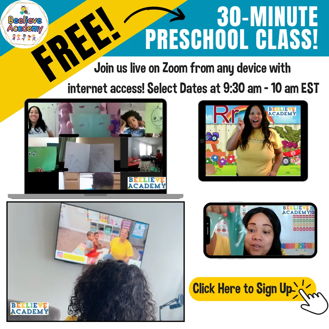 Join us for a free 30 minute preschool trial class!