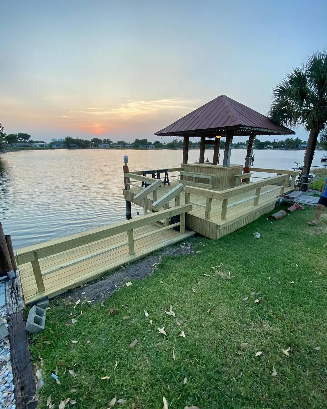 an aerial view of a building under construction
