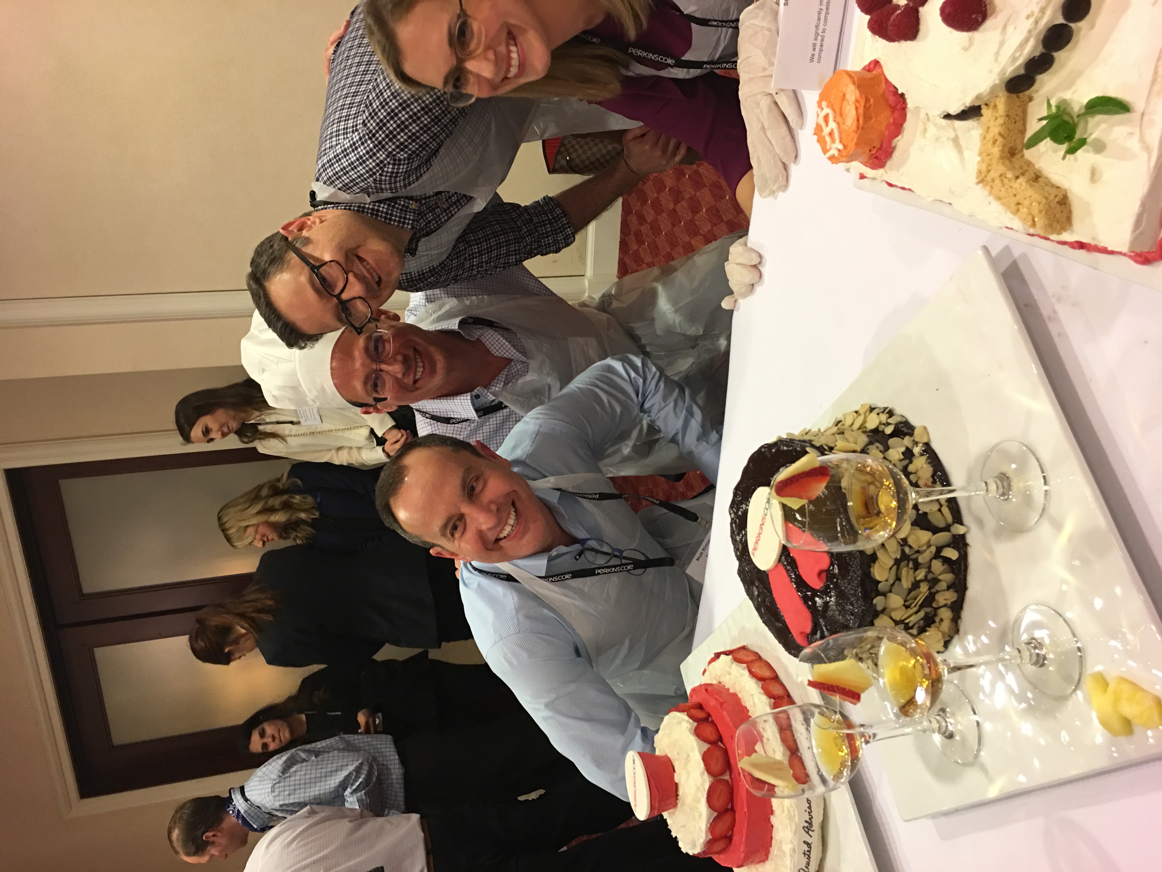 Executives collaborating in a high-pressure kitchen environment