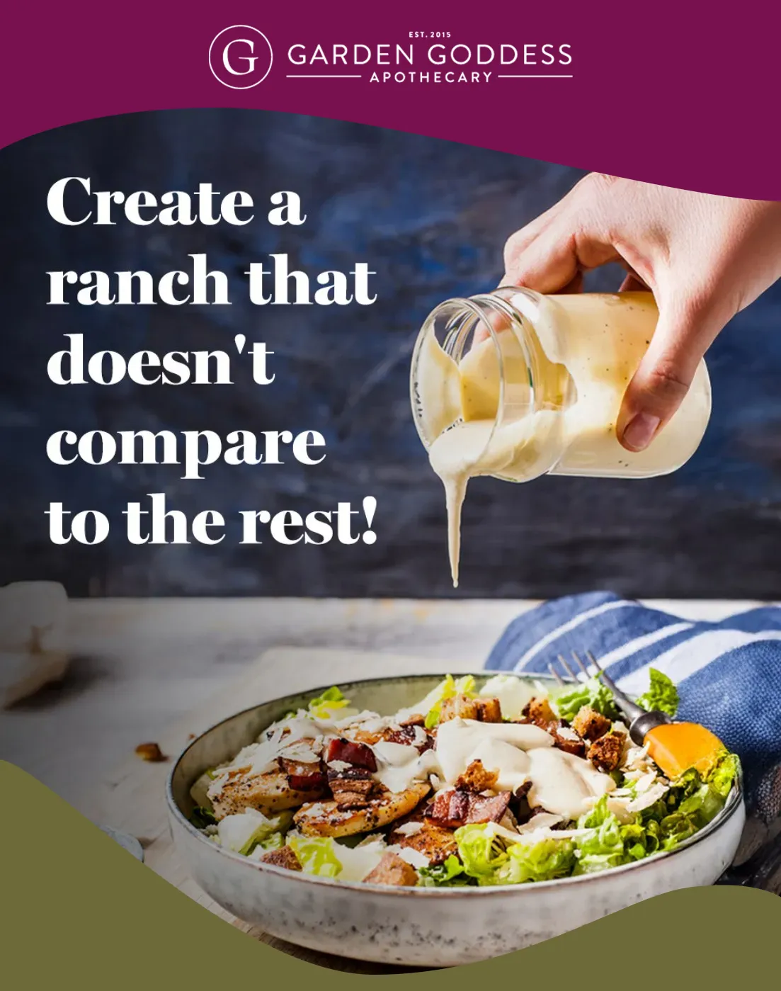 Fermented ranch recipe from Garden Goddess