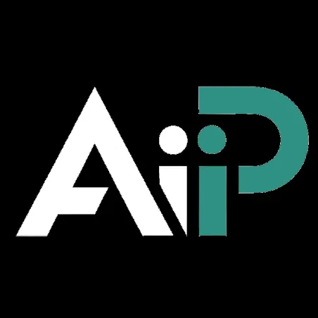 Font logo with letter AIIP