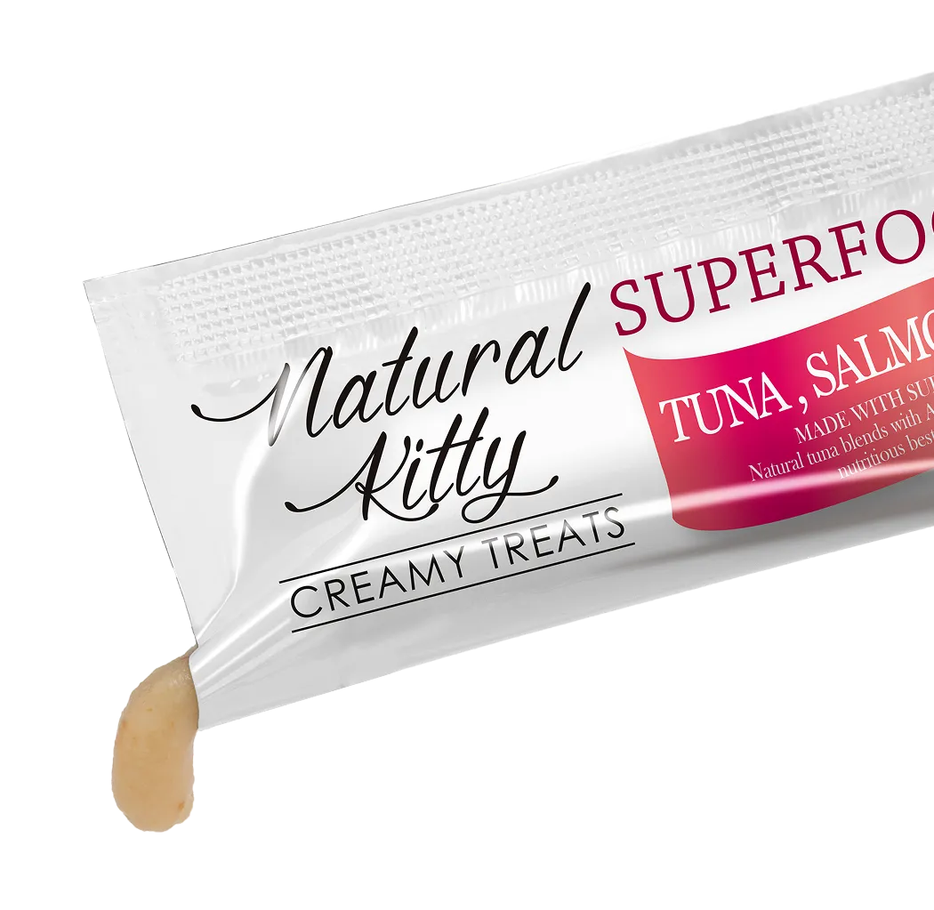 Natural Kitty Суперфуд з тунцем, лососем та журавлиною, 4х12 г – Image 2