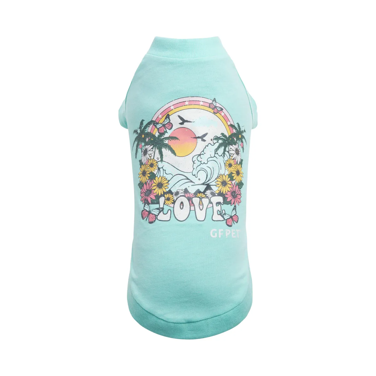 GF Pet Літня футболка для собак, аквамаринова – 2XS