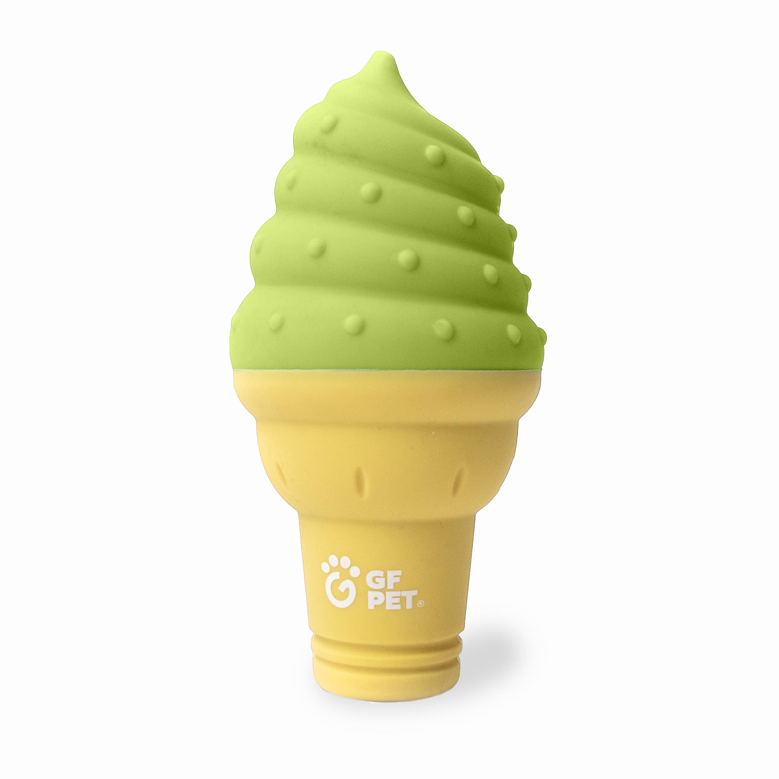 Охолоджувальна іграшка для собак GF Pet Ice Cone у формі ріжка морозива – Лаймово-зелений, GF-CONE