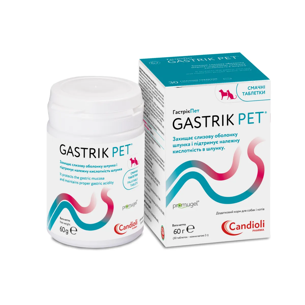 Candioli Гастропротектор для котів і собак, Гастрік Пет, 30 табл