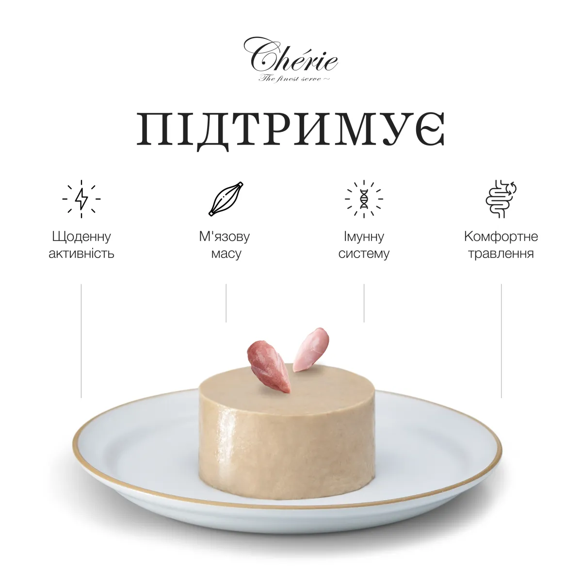 Chérie мус з курки та індички для дорослих собак, 90 г – Image 4